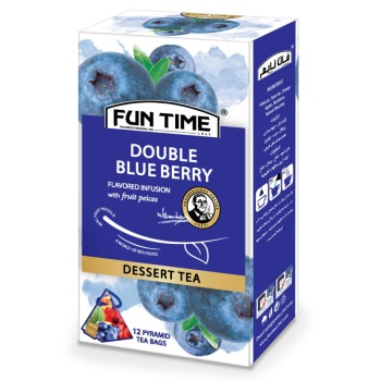  طعم دار با تکه های میوه دبل بلوبری فان تایم بسته 12 عددی63311a578635458850